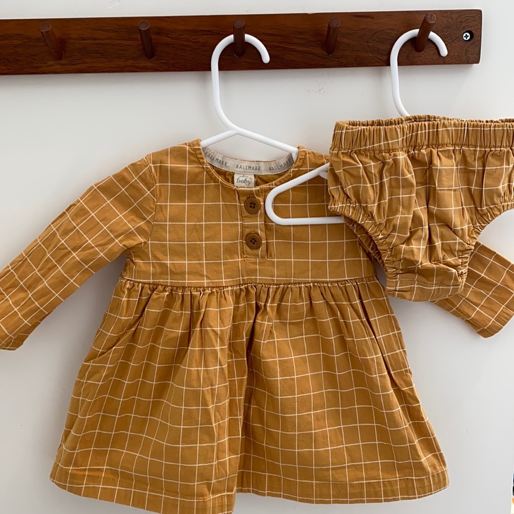 Hallmark Baby dress and bloomers 3-6 months